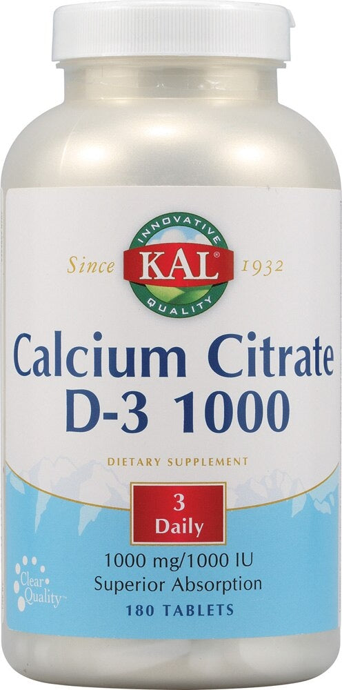 KAL Calcium Citrate D-3 Tablets