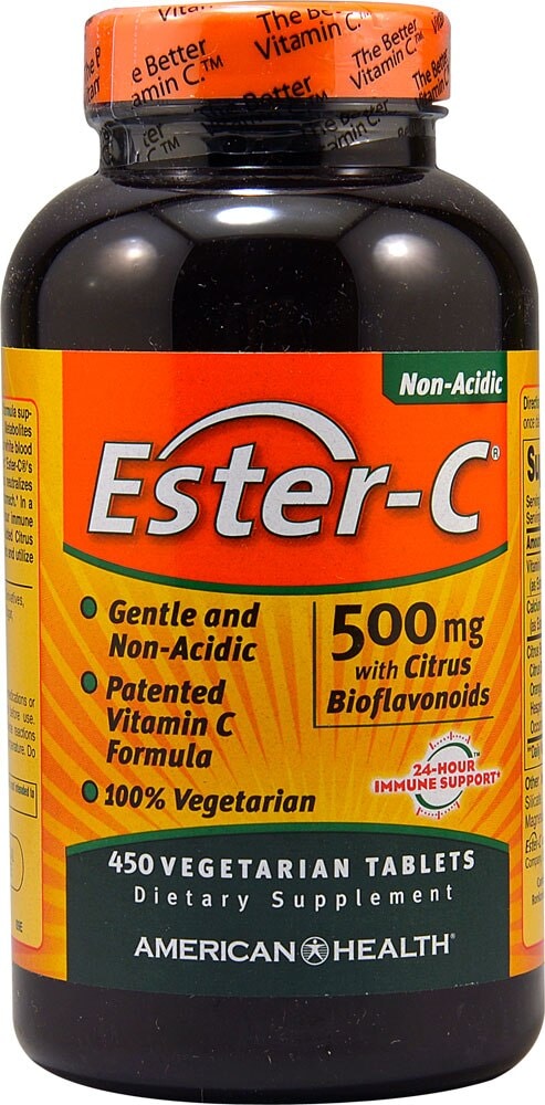 American Health Ester-C 500 mg with Citrus Bioflavonoids, Tablets - 450 Vegetarian Tablets