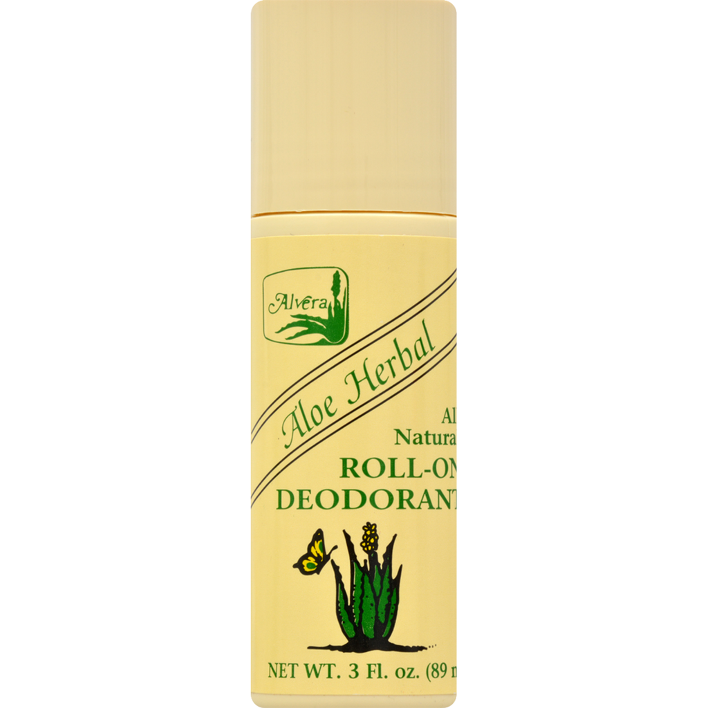 Alvera All Natural Roll-On Deodorant, Aloe Herbal