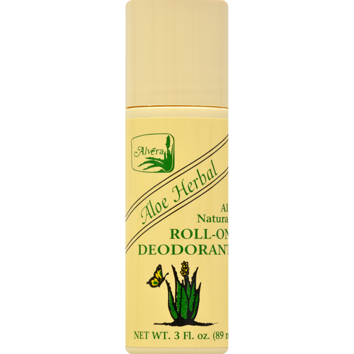 Alvera All Natural Roll-On Deodorant, Aloe Herbal