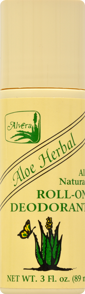 Alvera All Natural Roll-On Deodorant, Aloe Herbal