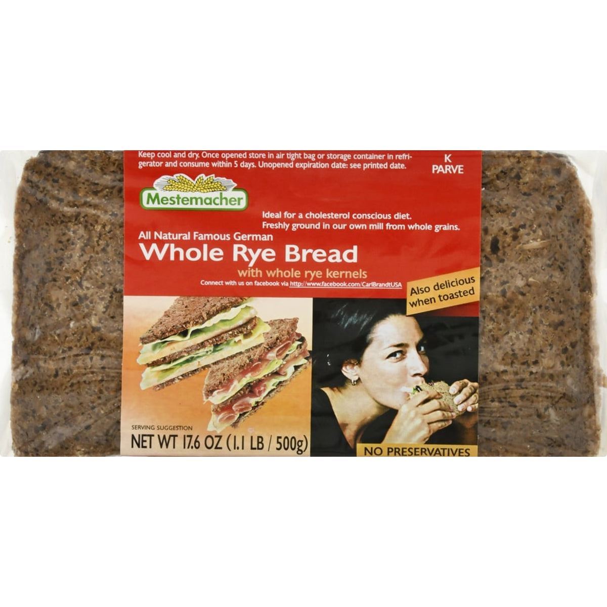 Mestemacher Whole Rye Bread