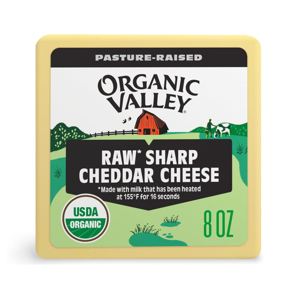 Organic Valley Raw Sharp Cheddar Cheese