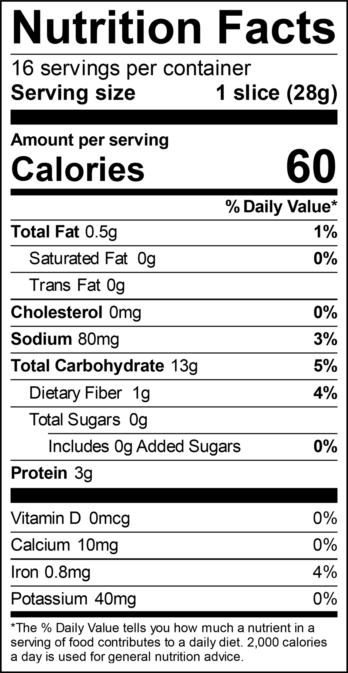 DeLand Bakery All Natural Oatmeal Bread