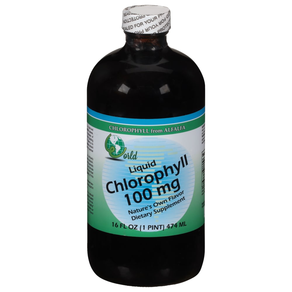 World Organic Liquid Chlorophyll 100 mg - 16 fl oz
