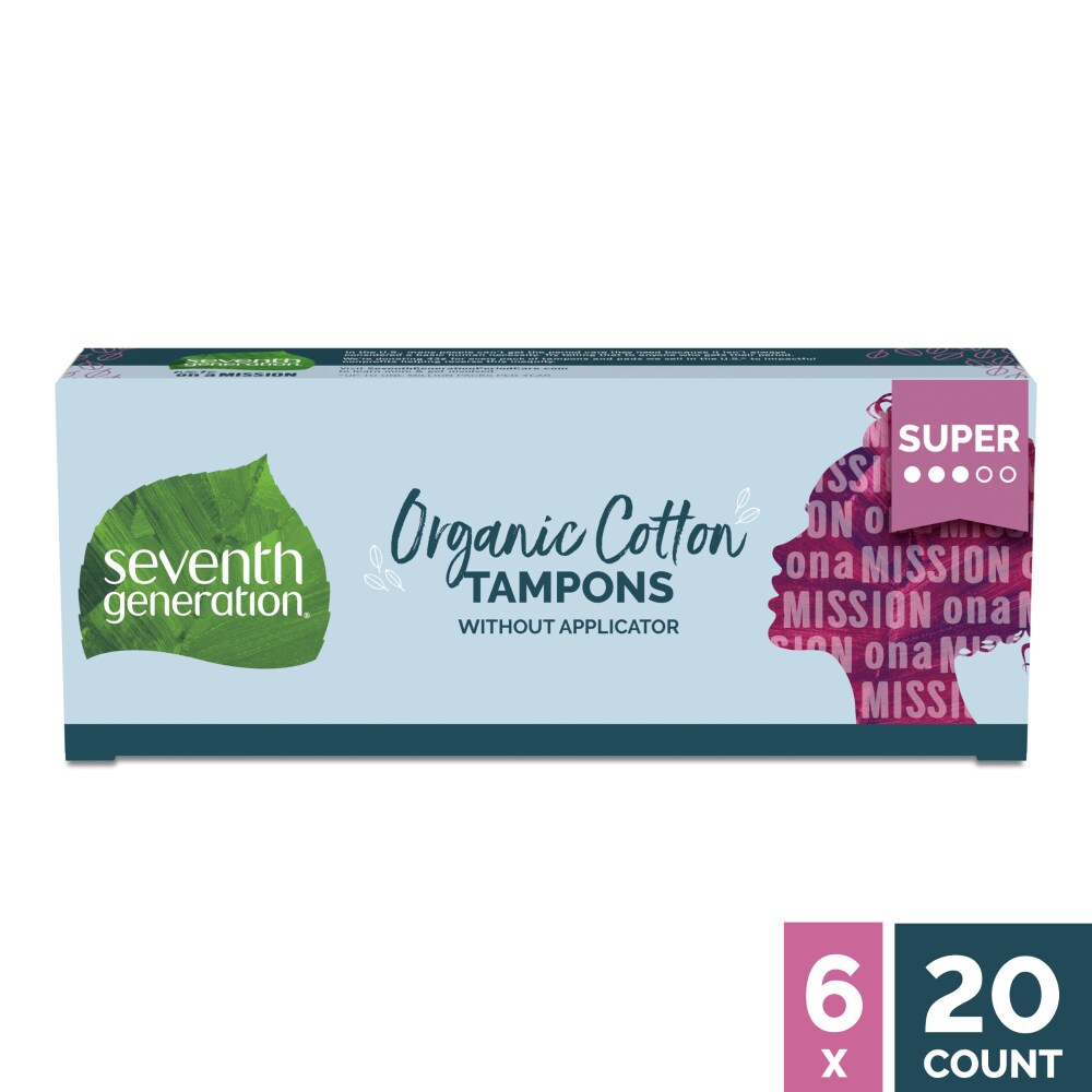 Seventh Generation Tampon Super, 20 Tampons