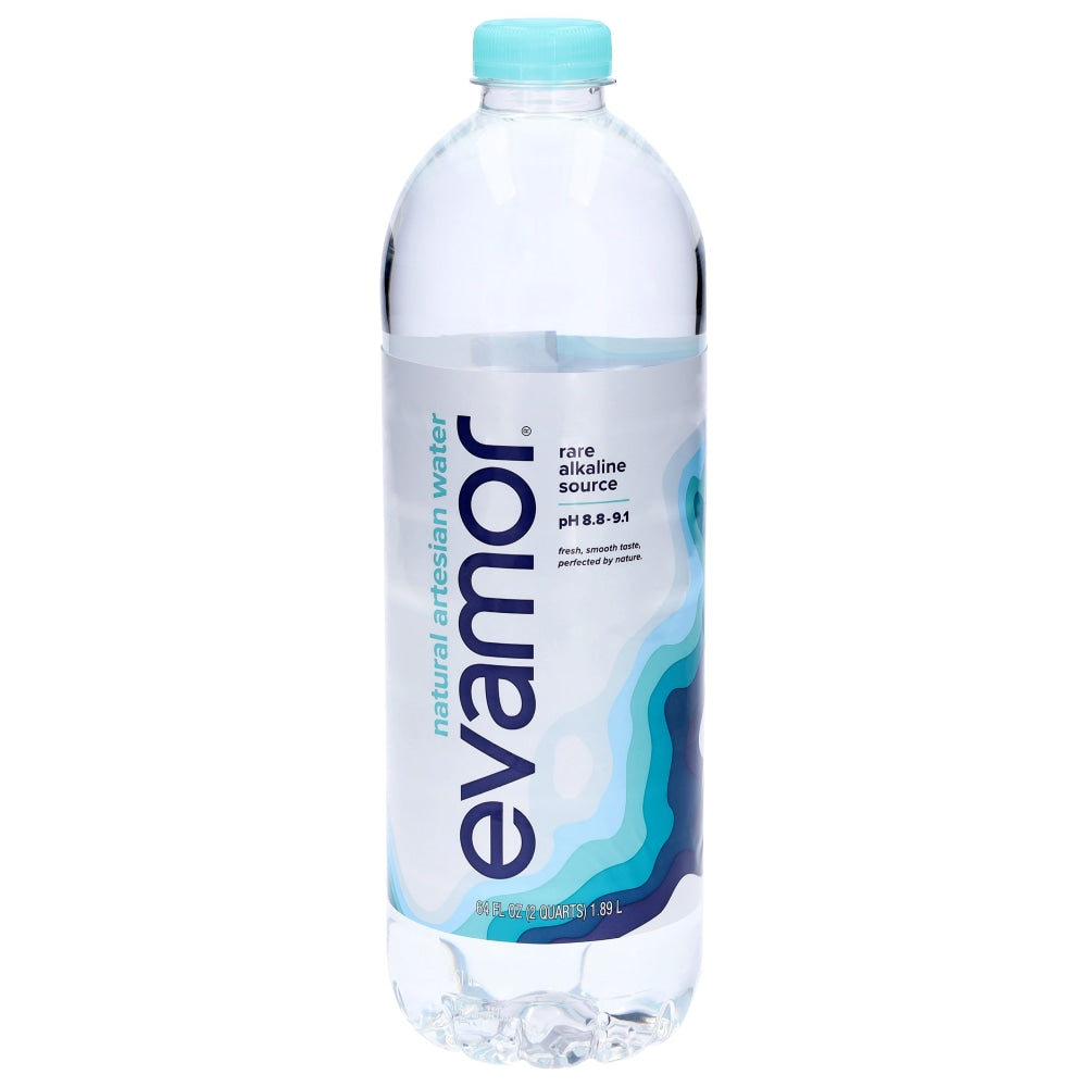 Evamor Natural Alkaline Artesian Water - 64 fl oz