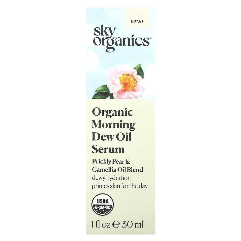 Sky Organics Organic Morning Dew Oil Serum - back of package