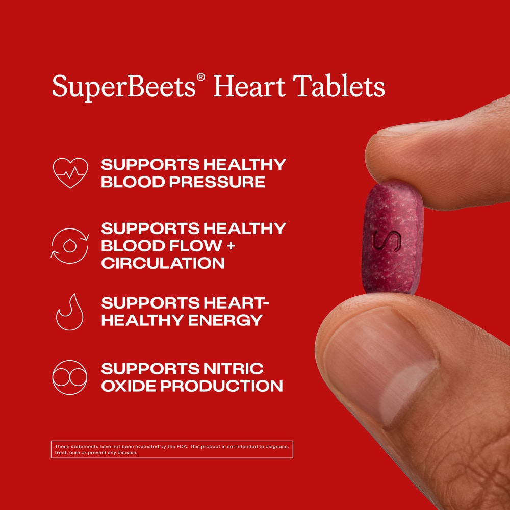 HumanN SuperBeets Heart Tablets - back of package