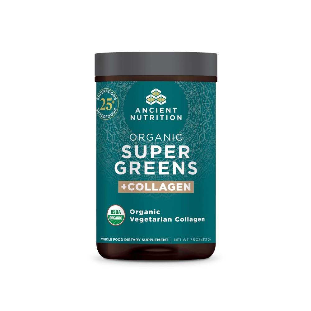 Ancient Nutrition Super Greens Collagen Powder Organic
