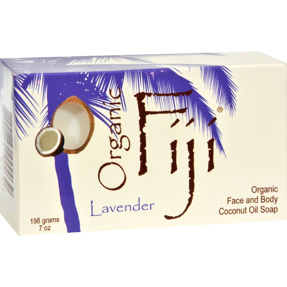 Organic Fiji Coconut Oil Infused Soap For Face and Body, Lavender
