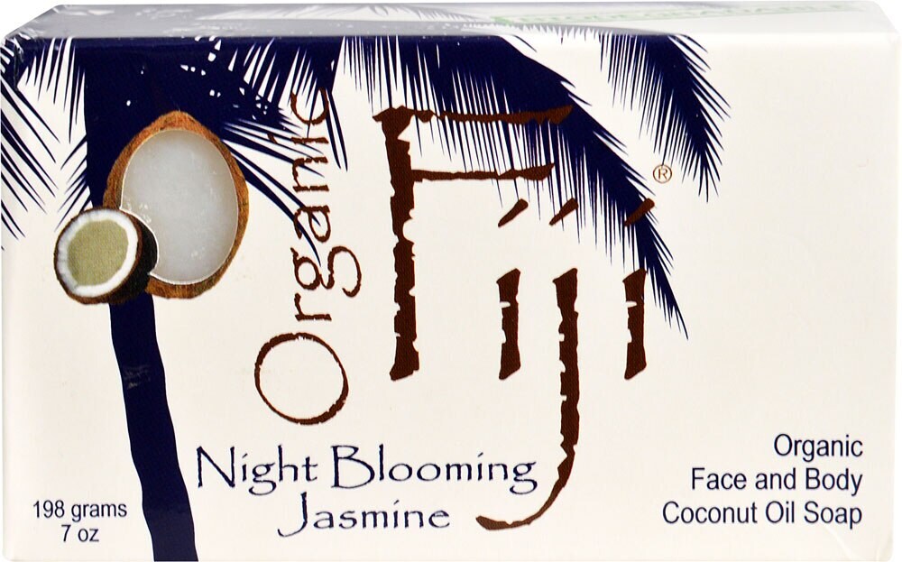 Organic Fiji Coconut Oil Infused Soap For Face and Body, Night Blooming Jasmine