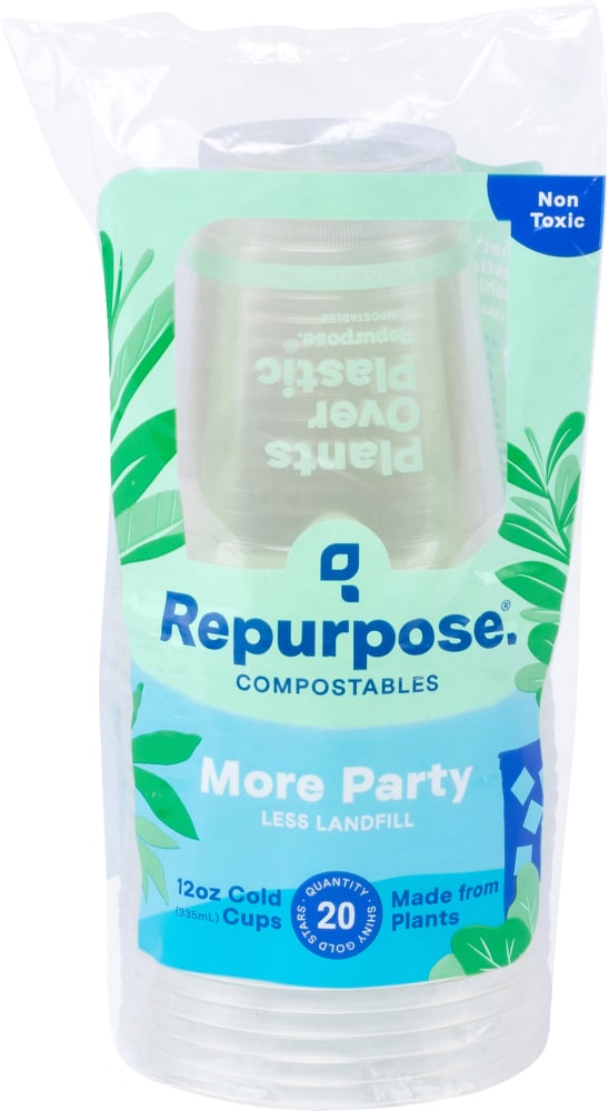 Repurpose Cups Cold 12oz 20pc Compostable