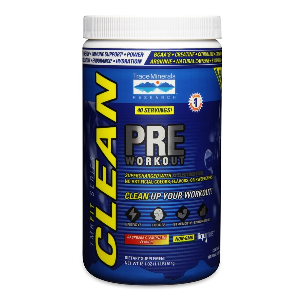 Trace Minerals Pre-Workout - Raspberry Lemonade