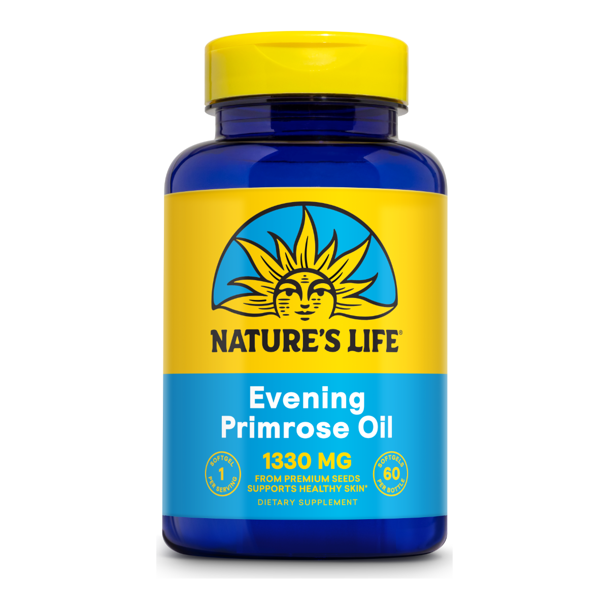 Nature's Life Evening Primrose Oil 1300 mg - 60 Capsules