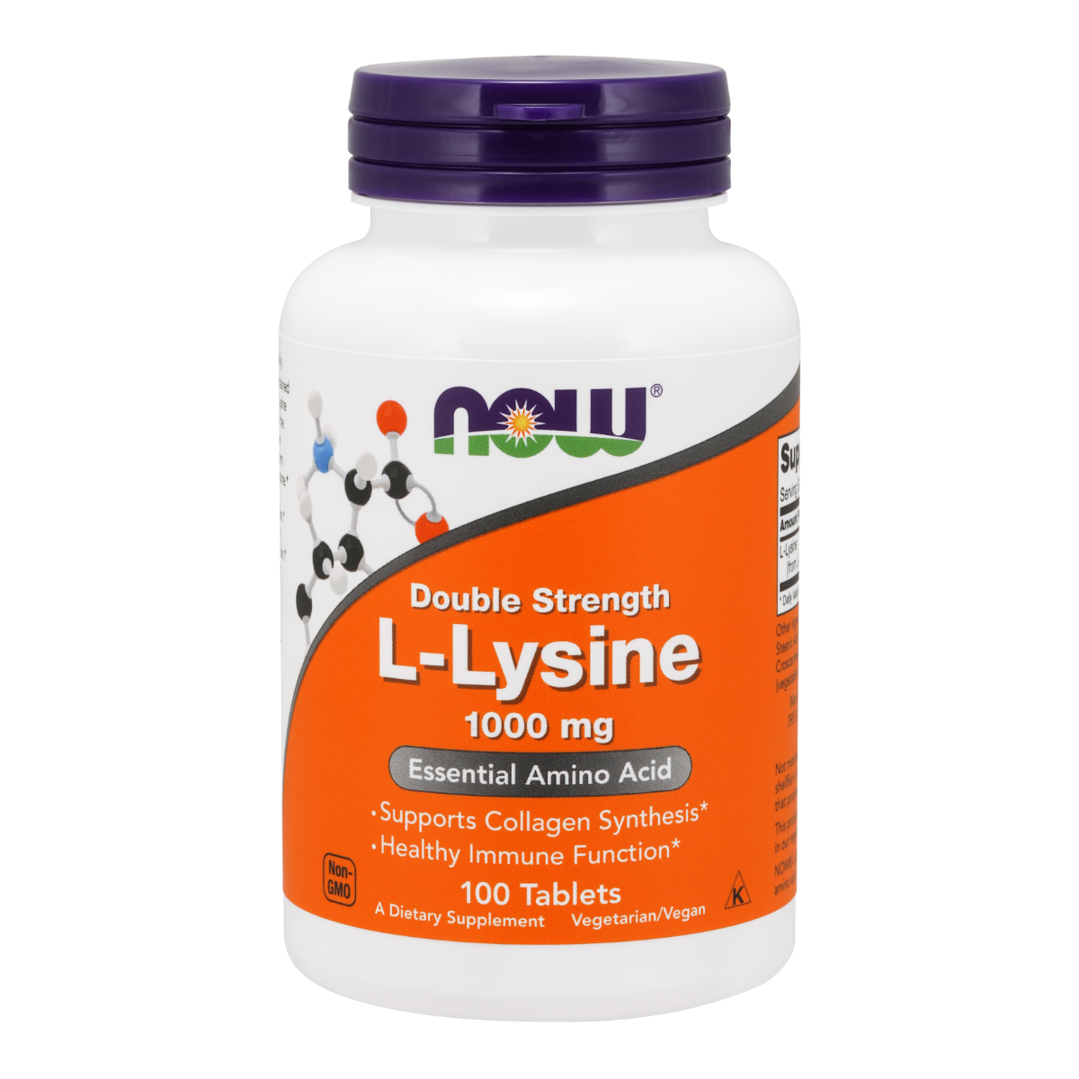 NOW Foods L-Lysine 1000mg - 100 Tablets
