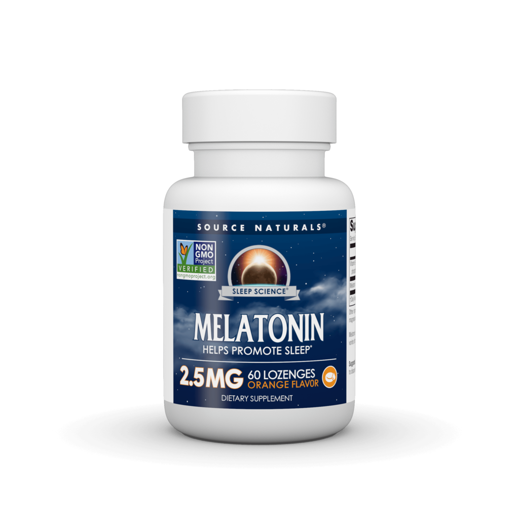 Source Naturals Sleep Science Melatonin, 2.5 mg, Orange
