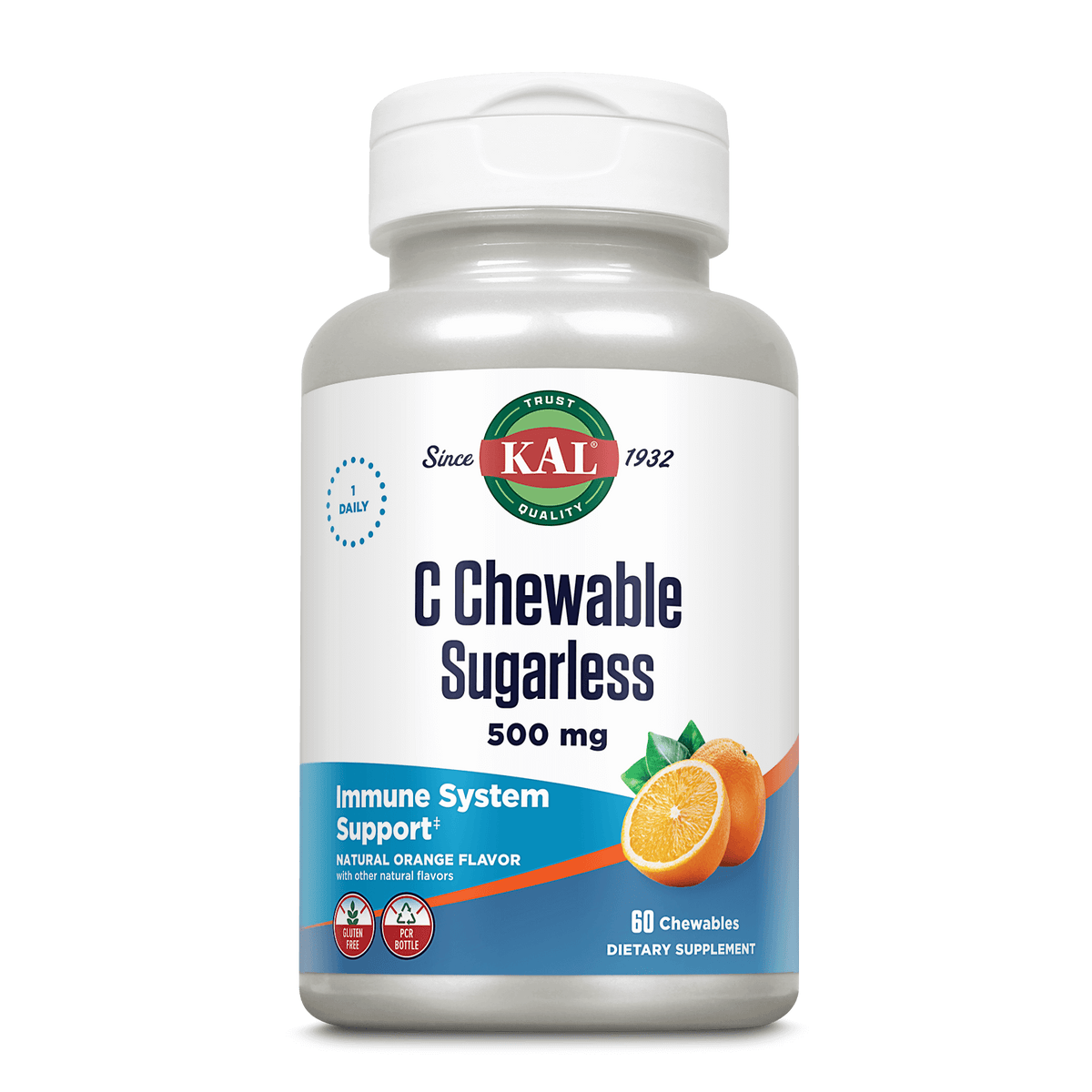 Kal C Chewables Sugarless 500 mg