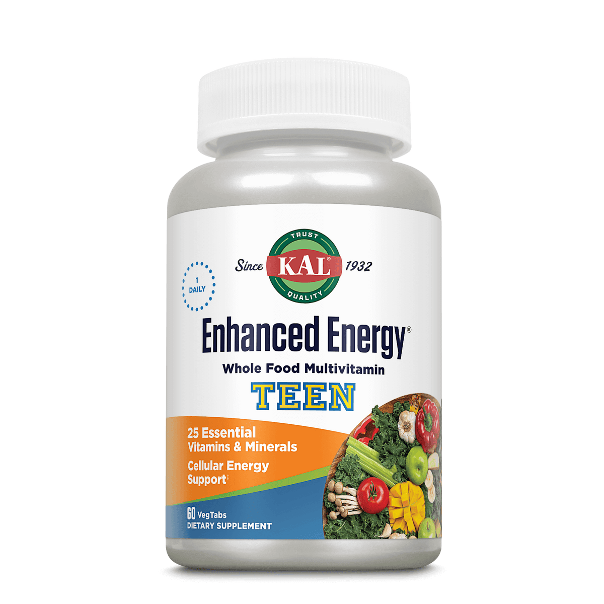 Kal Enhanced Energy TEEN Multivitamin VegCaps