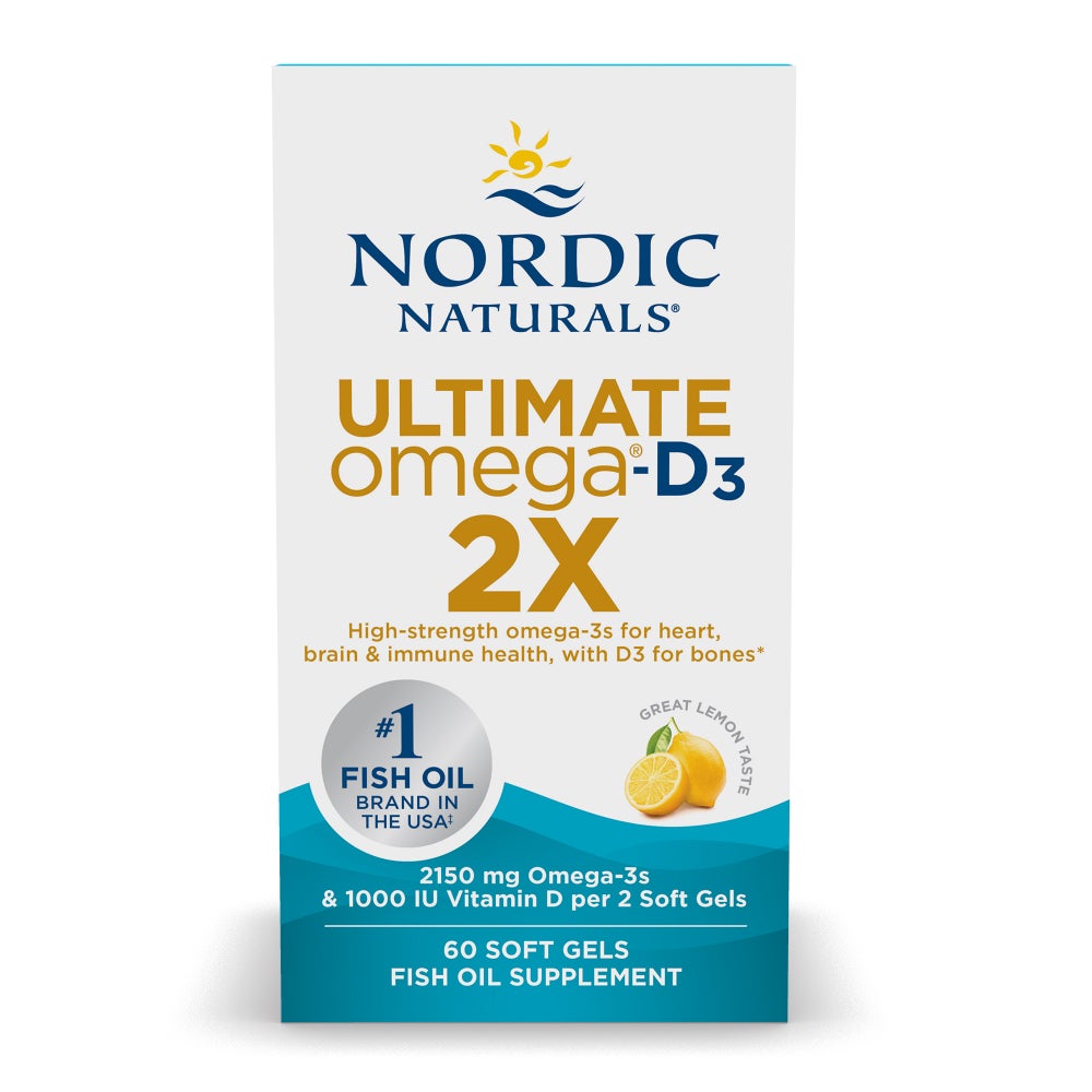Nordic Naturals Ultimate Omega 2X with D3 - Lemon