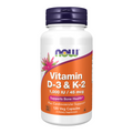 NOW Foods Vitamin D3 / K2 1000IU/45mcg - 120 Vegetable Capsules