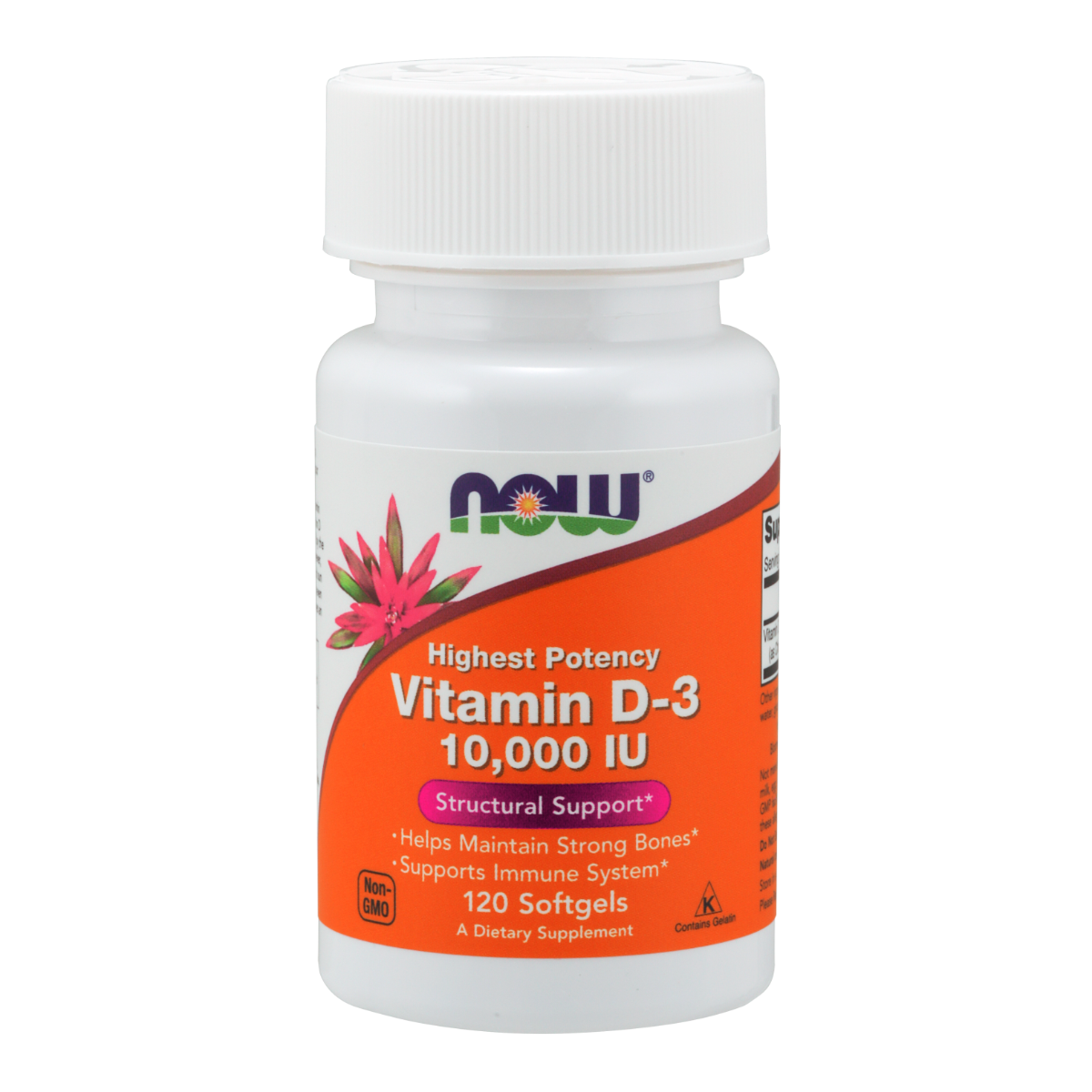 NOW Foods Vitamin D3 10,000IU - 120 Softgels