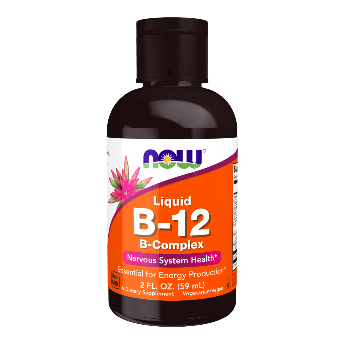 NOW Foods Vitamin B-12 Liquid B-Complex - 2 fl oz