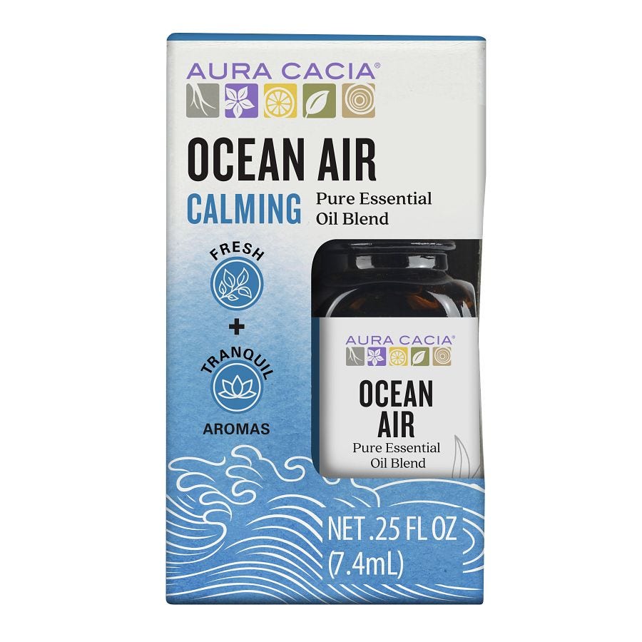 Aura Cacia Ocean Air Essential Oil Blend, Boxed