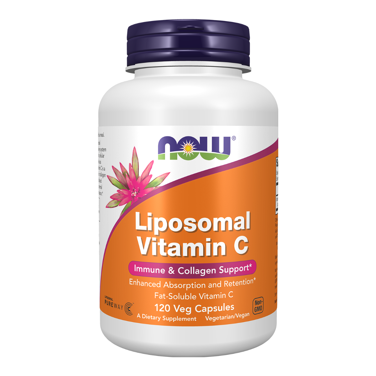 NOW Foods Liposomal Vitamin C500mg - 120 Vegetable Capsules