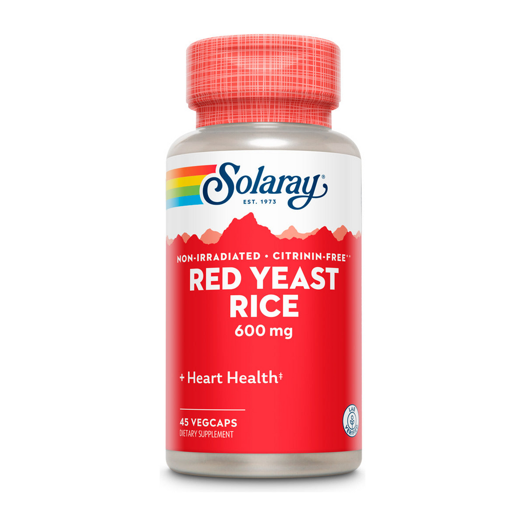 Solaray Red Yeast Rice 600mg - 45 Capsules