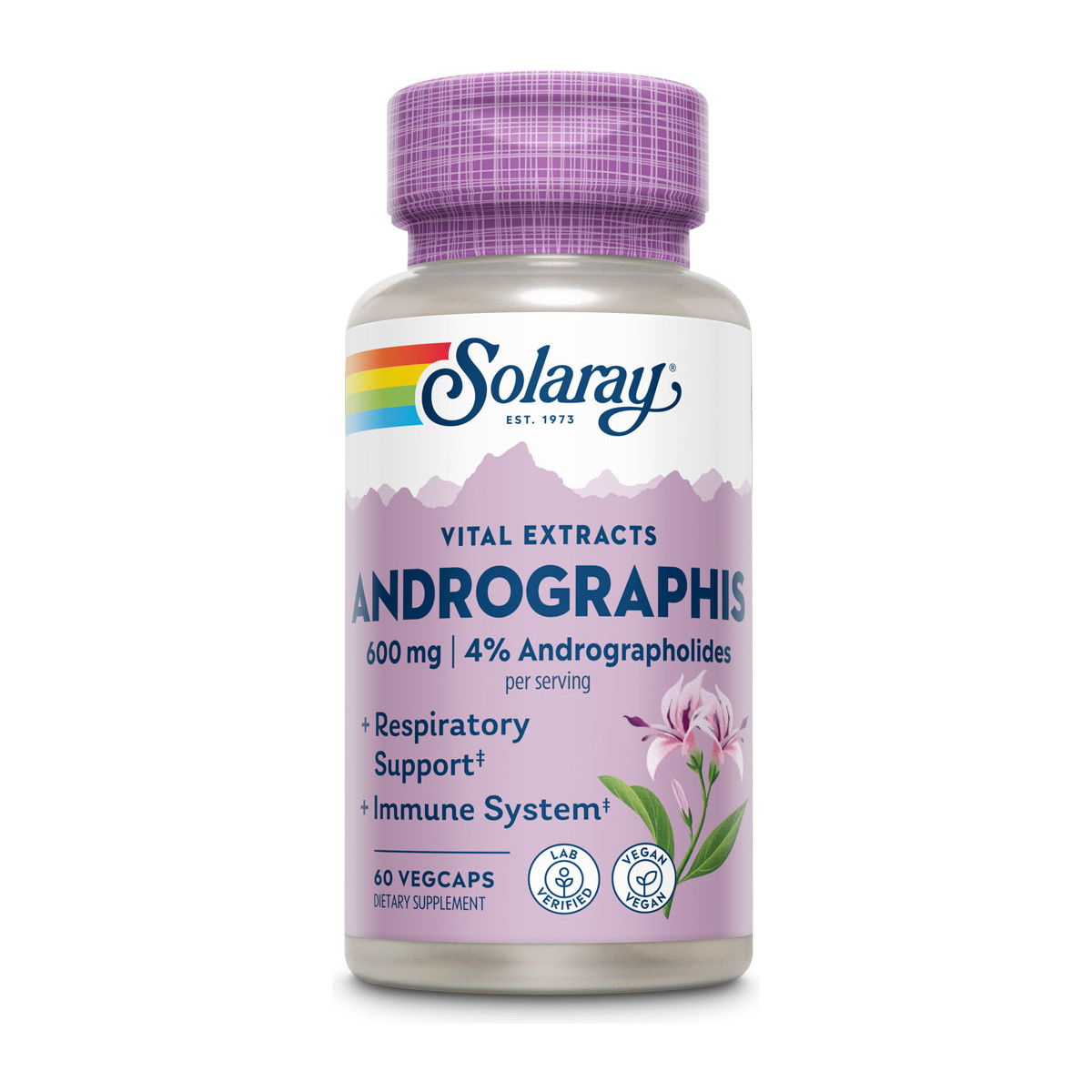 Solaray Andrographis Extract 600mg - 60 Capsules