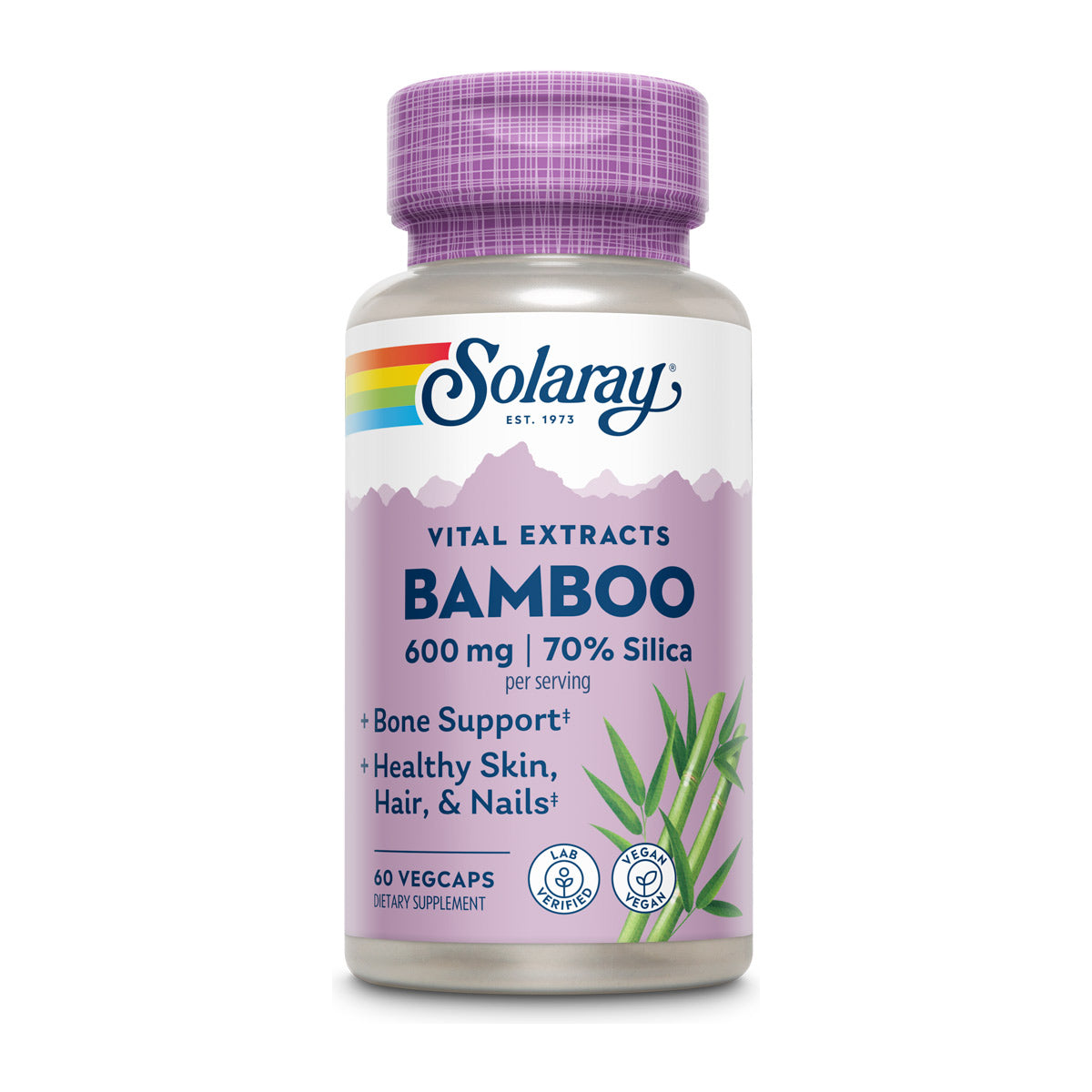 Solaray Bamboo Extract 600mg - 60 Capsules