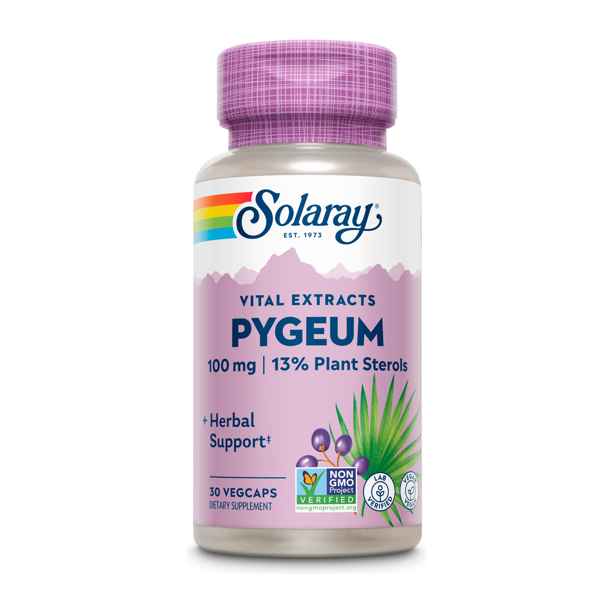 Solaray Pygeum Bark Extract, 100mg - 30 Capsules