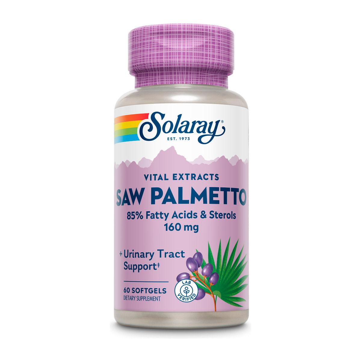 Solaray Saw Palmetto Berry Extract 160mg - 60 Vegetable Capsules