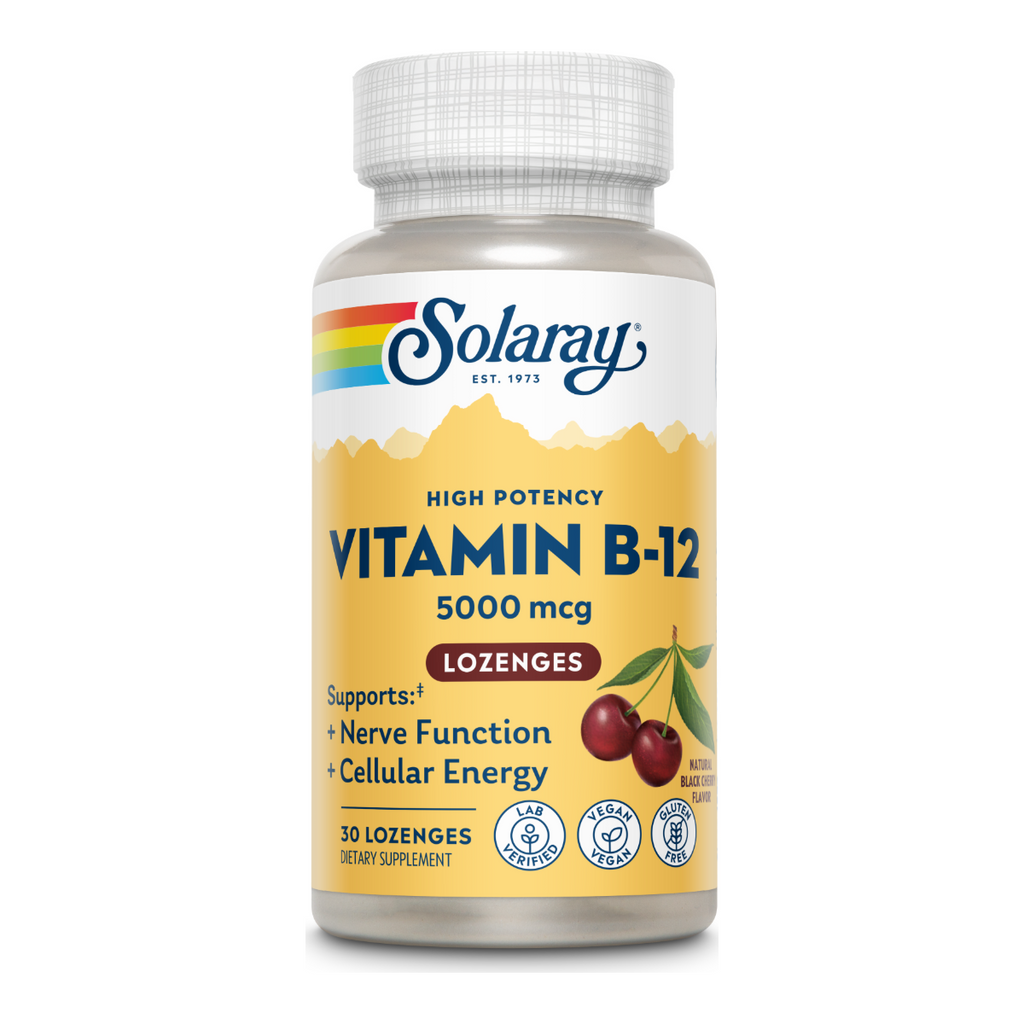 Solaray Vitamin B-12, (5000mcg) - 30 Tablets