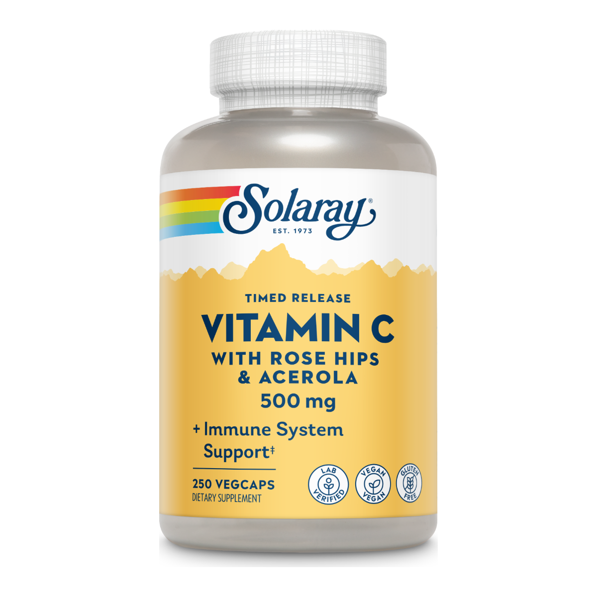 Solaray Vitamin C With Rose Hips & Acerola 500mg