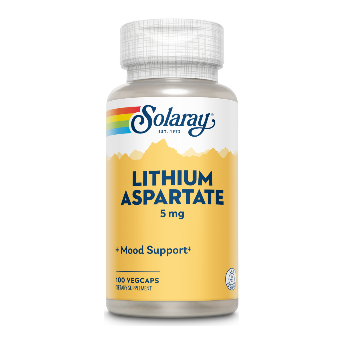 Solaray Lithium Aspartate 5mg - 100 Capsules
