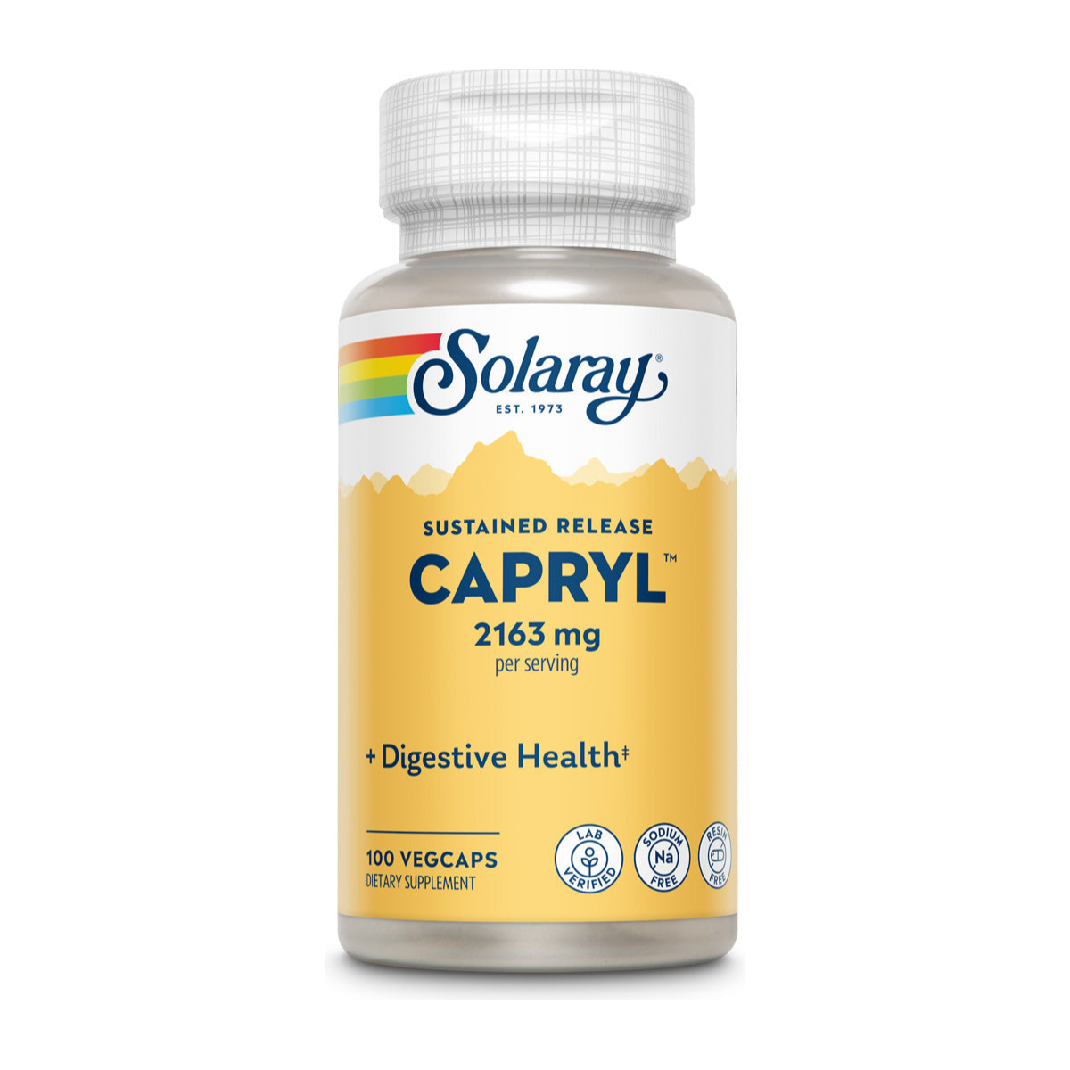 Solaray Capryl, Caprylic Acid Formula - 100 Capsules