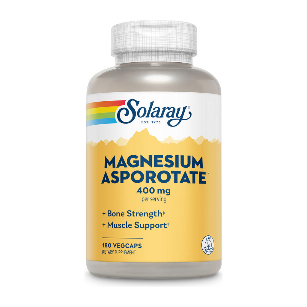 Solaray Magnesium Asporotate 400mg - 180 Capsules