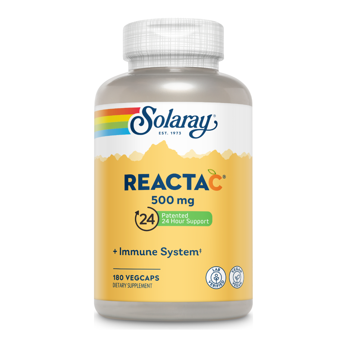 Solaray Reacta-C & Bioflavonoids 500mg - 180 Capsules