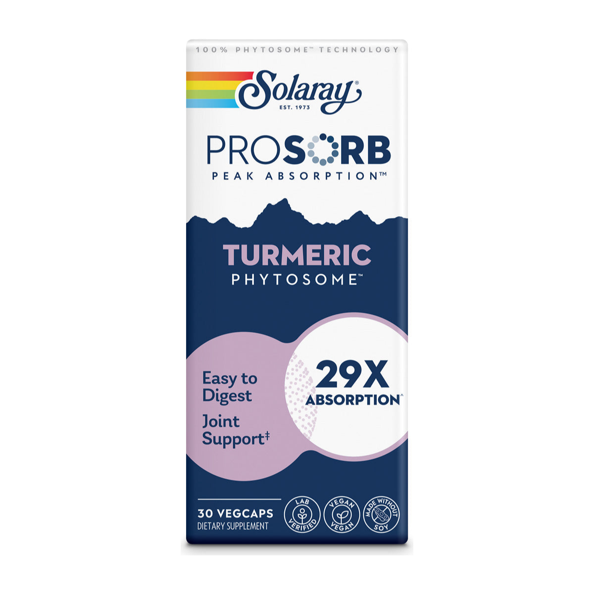 Solaray ProSorb Turmeric 29x 500mg - 30 Vegetable Capsules