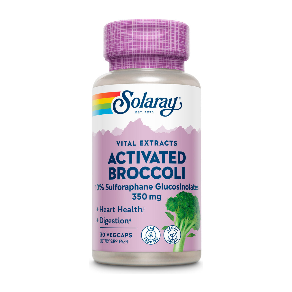Solaray Activated Broccoli Seed Extract 350mg - 30 Vegetable Capsules