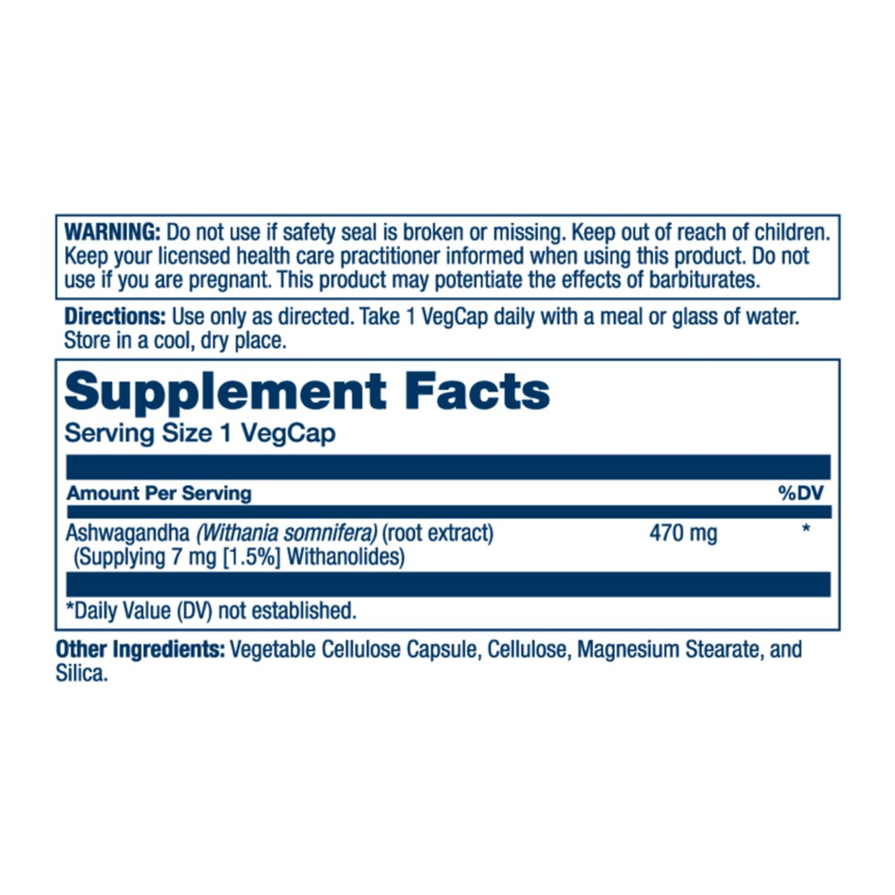 Solaray Ashwagandha Root Extract 470mg