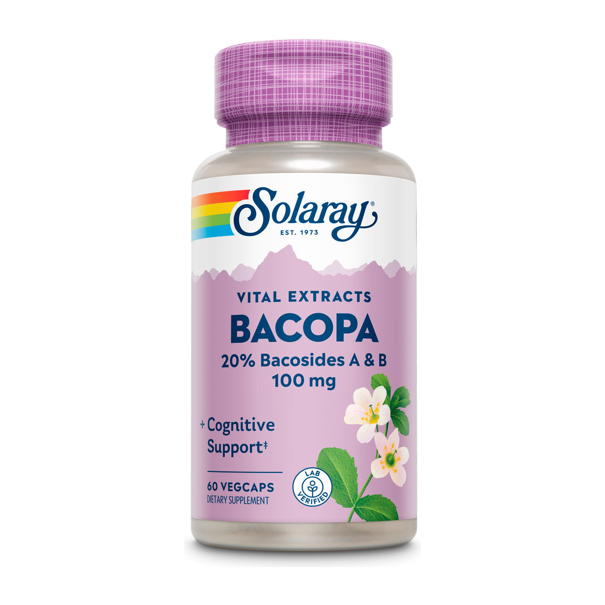 Solaray Bacopa Leaf Extract 100mg - 60 Capsules