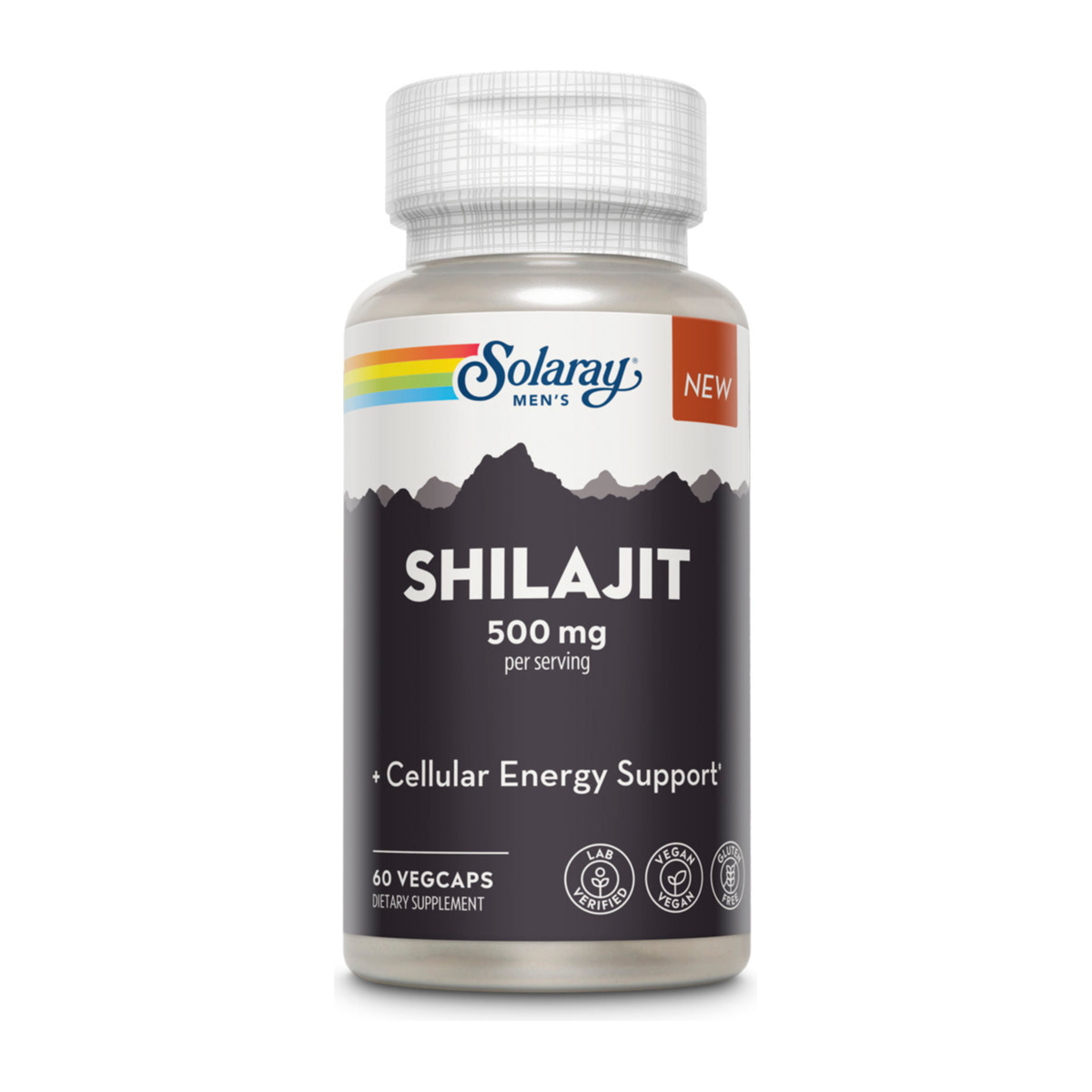 Solaray Shilajit - 60 Vegetable Capsules