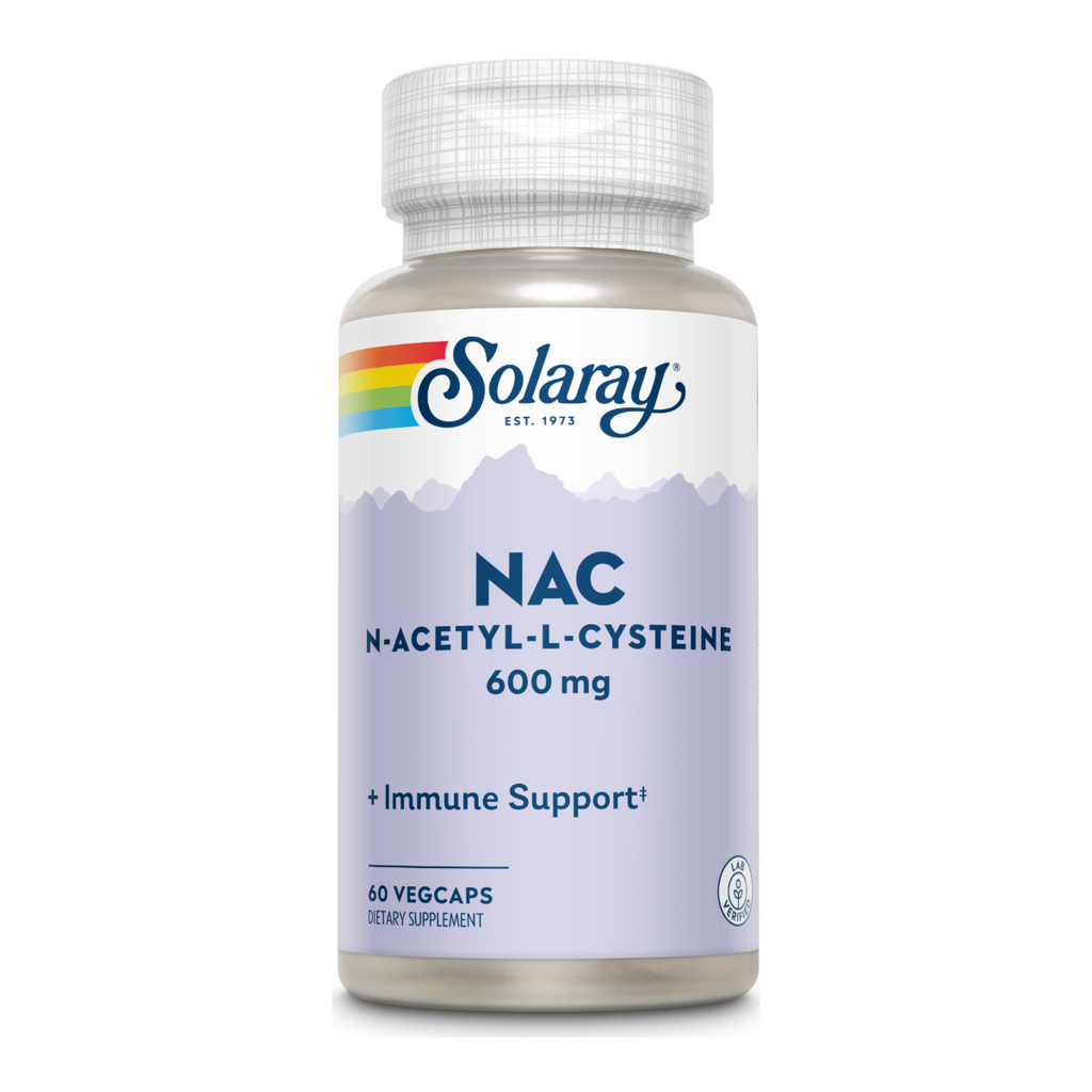 Solaray NAC N-Acetyl-L-Cysteine Supplement, 600 mg - 60 Capsules
