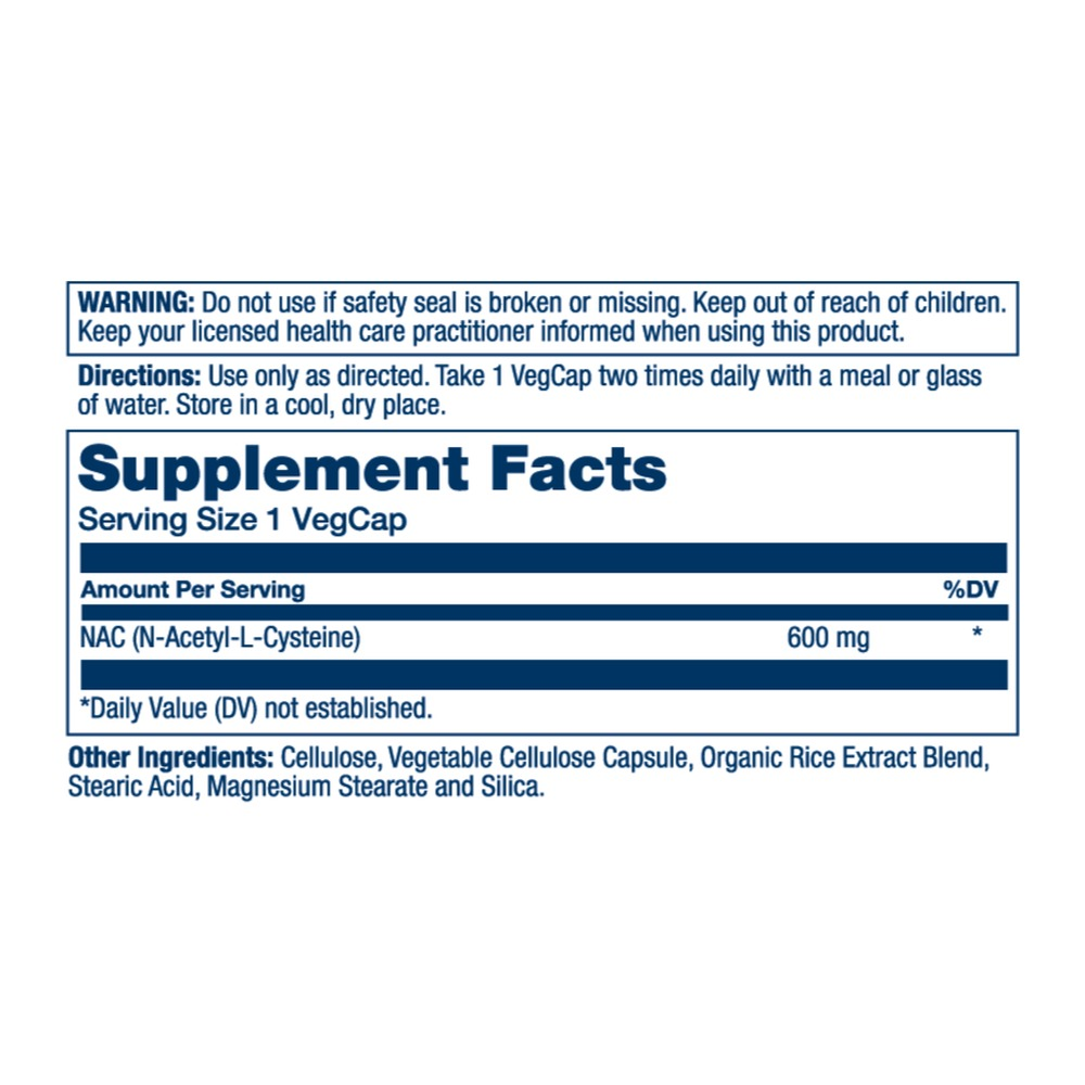 Solaray NAC N-Acetyl-L-Cysteine Supplement, 600 mg