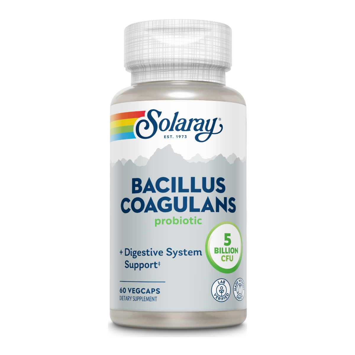 Solaray Bacillus Coagulans - 60 Vegetable Capsules