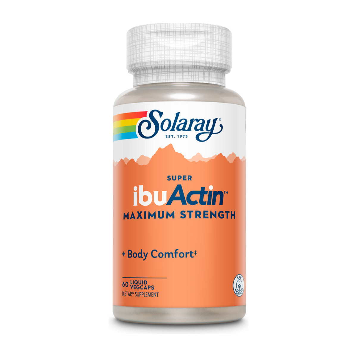 Solaray Super IbuActin, Maximum - 60 Vegetable Capsules