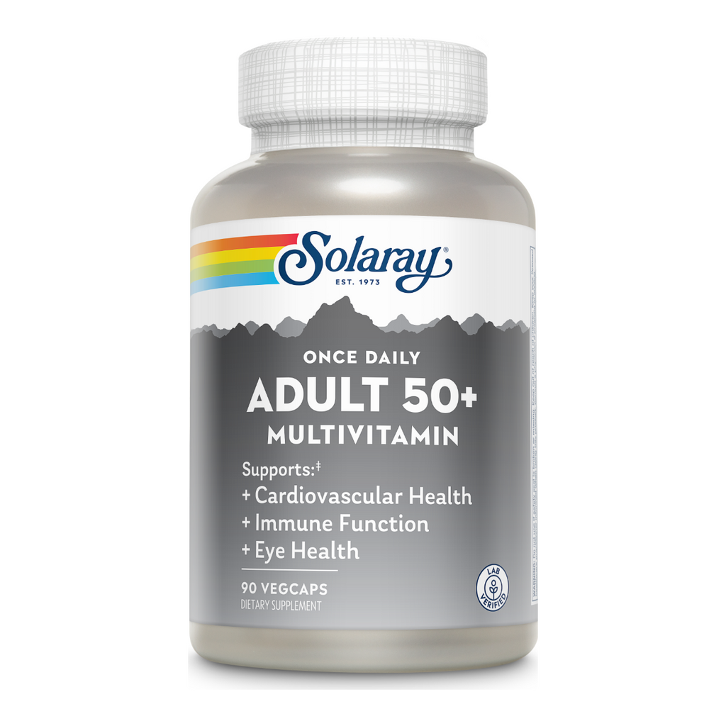 Solaray Once Daily Adult 50+ Multivitamin - 90 Vegetable Capsules